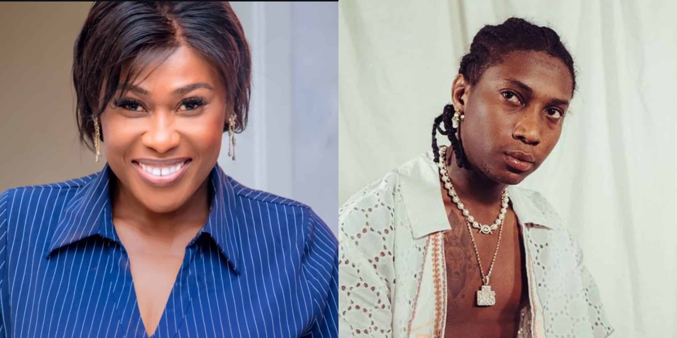 Uche Jombo Denies Romance with Bella Shmurda, Warns Troll