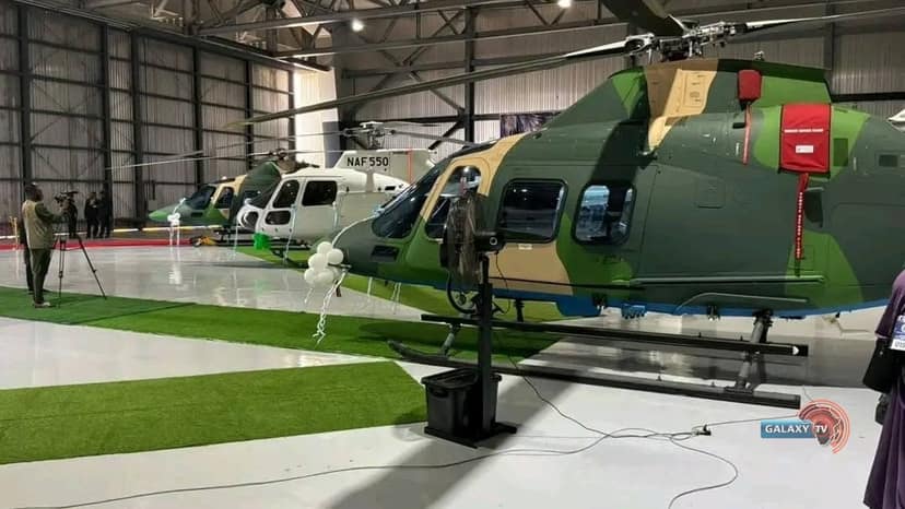 Tinubu NAF Helicopter Induction